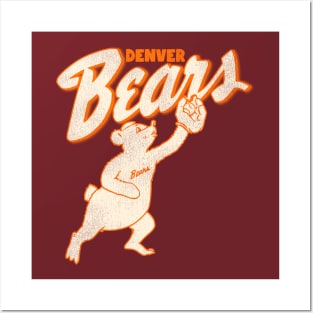 Defunct Denver Bears 50s Mascot Baseball Team Posters and Art